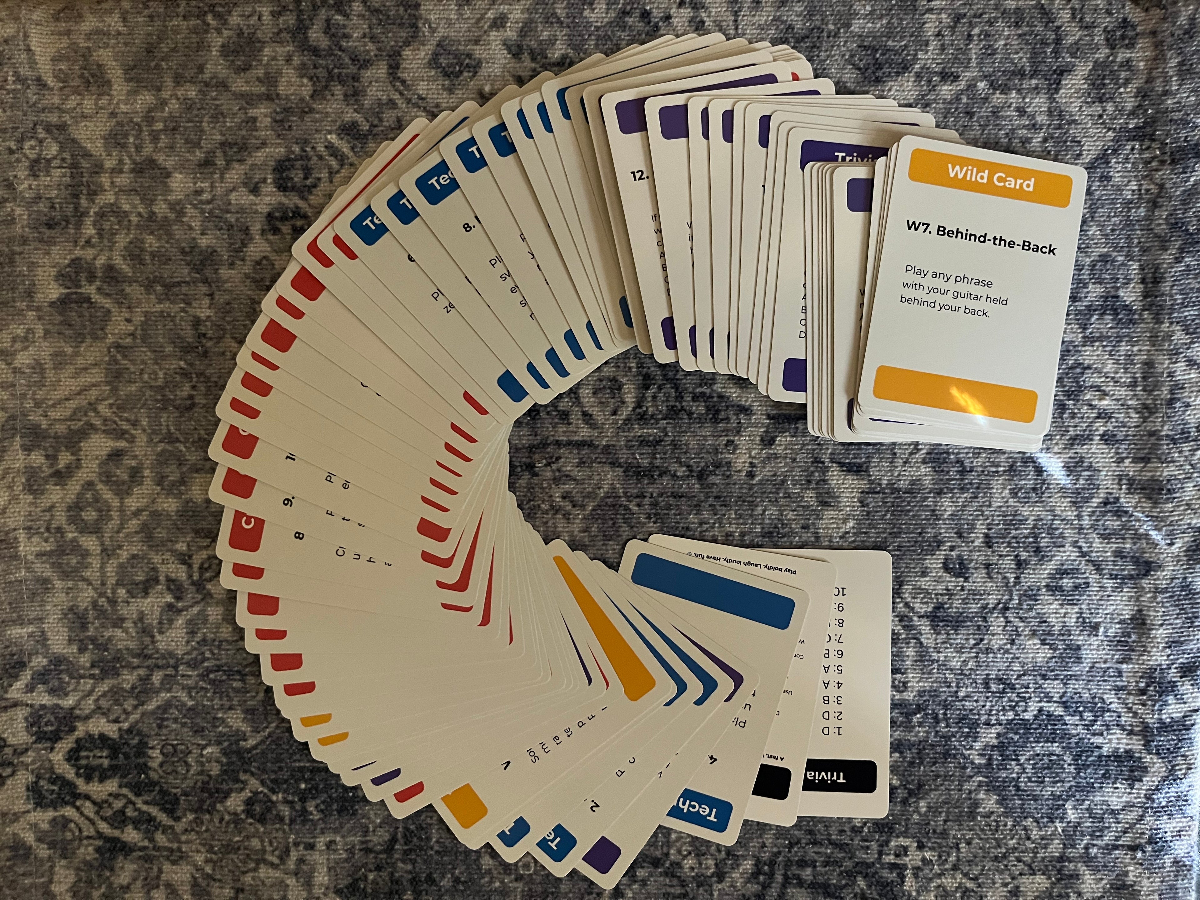 Guitar Quest card game